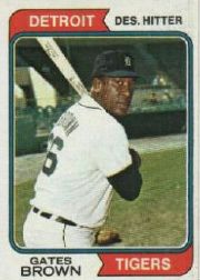 1974 Topps Baseball Cards      389     Gates Brown